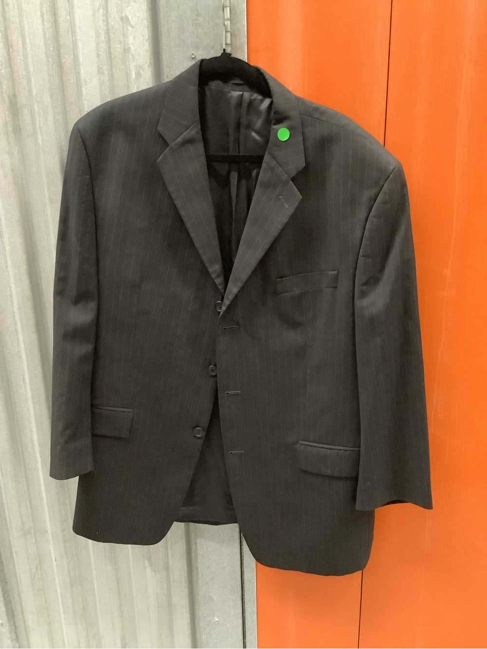 Calvin Klein Black Pinstripe Men's Suit Jacket